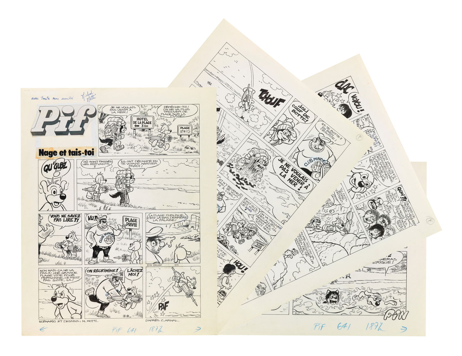 Motti Michel - "Pif - Nage et tais-toi", 1981 (1 of 5)