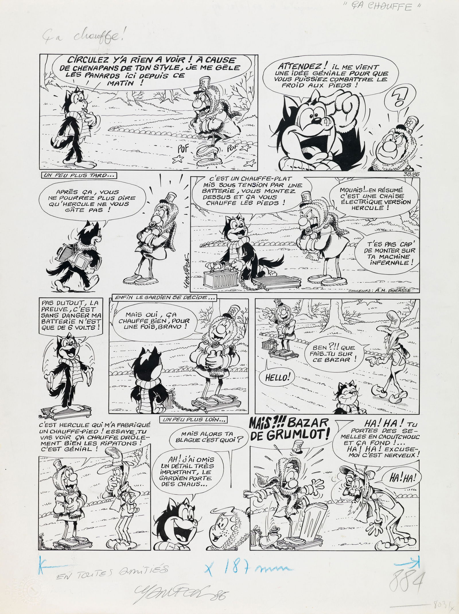 Yannick (Yannick Hodbert) - "Hercule - Ca chauffe!", 1986 (1 of 1)