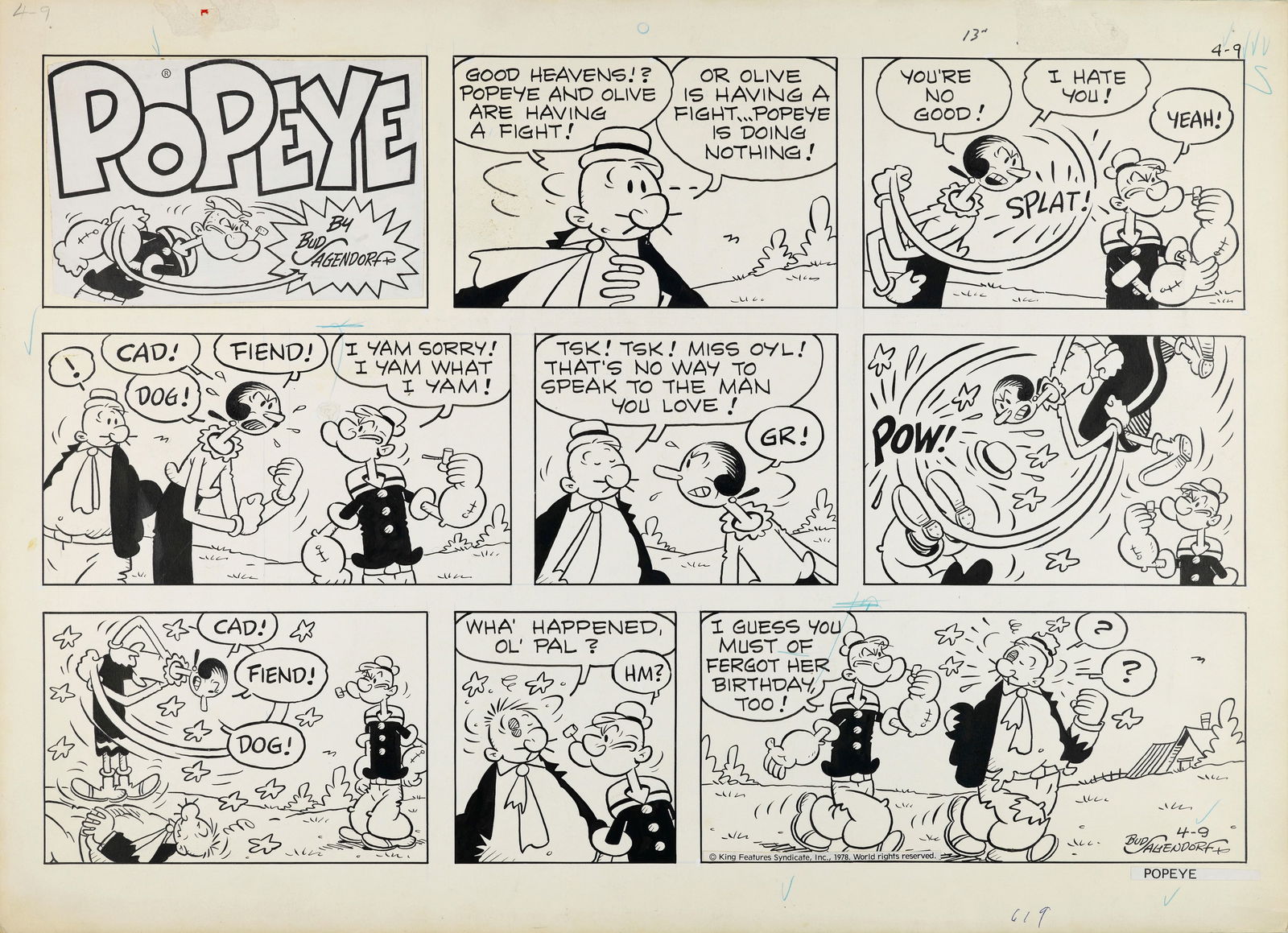 Sagendorf Bud - "Popeye", 28589 (1 of 1)