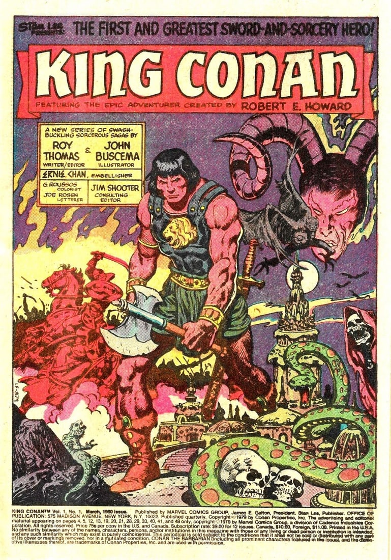 Buscema John - "King Conan n. 1", 1980 - 3
