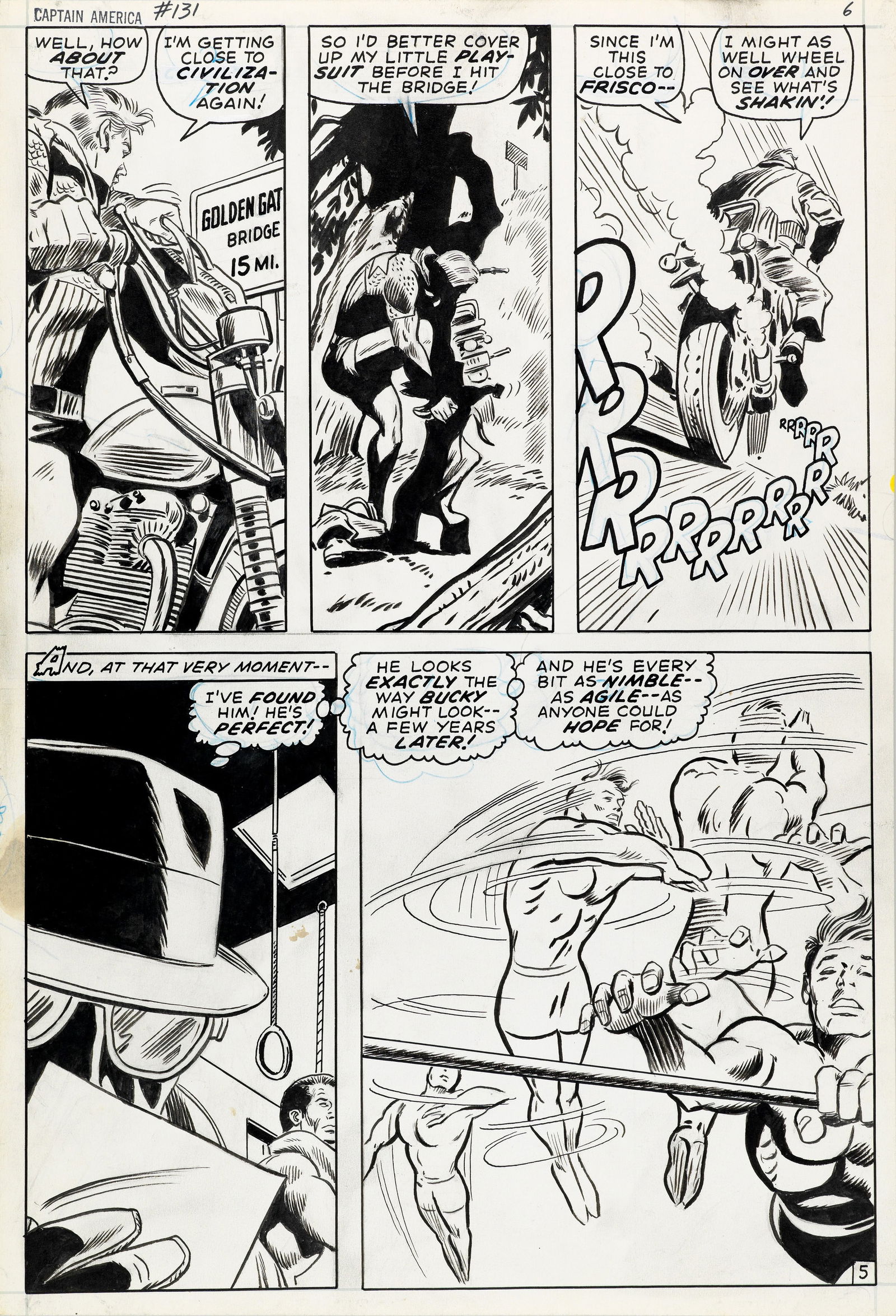 Colan Gene - "Captain America - Bucky Reborn!", 1970 (1 of 2)