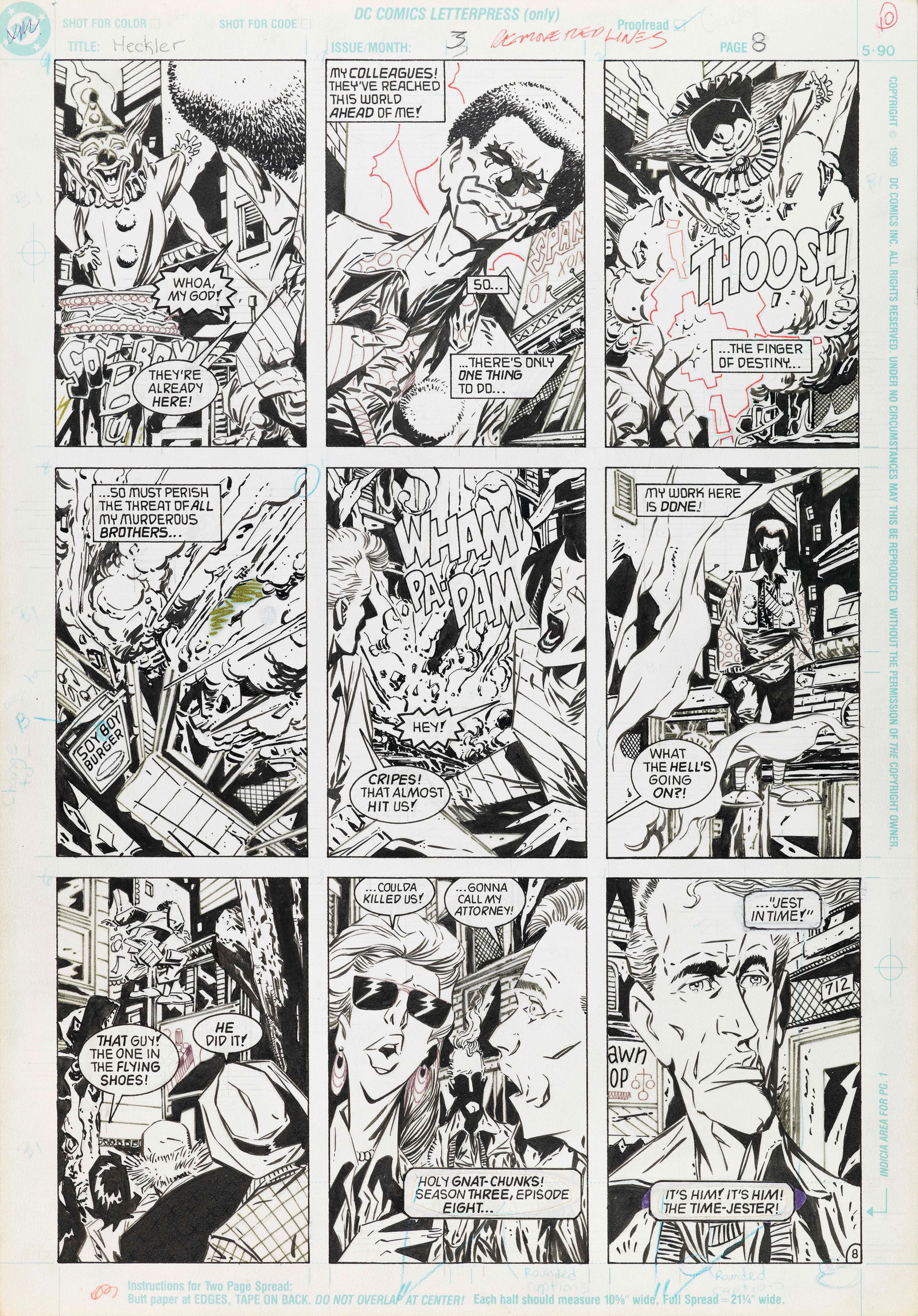 Giffen Keith - "The Heckler - The Heckler Meets The Cosmic Clown", 1992 (1 of 2)