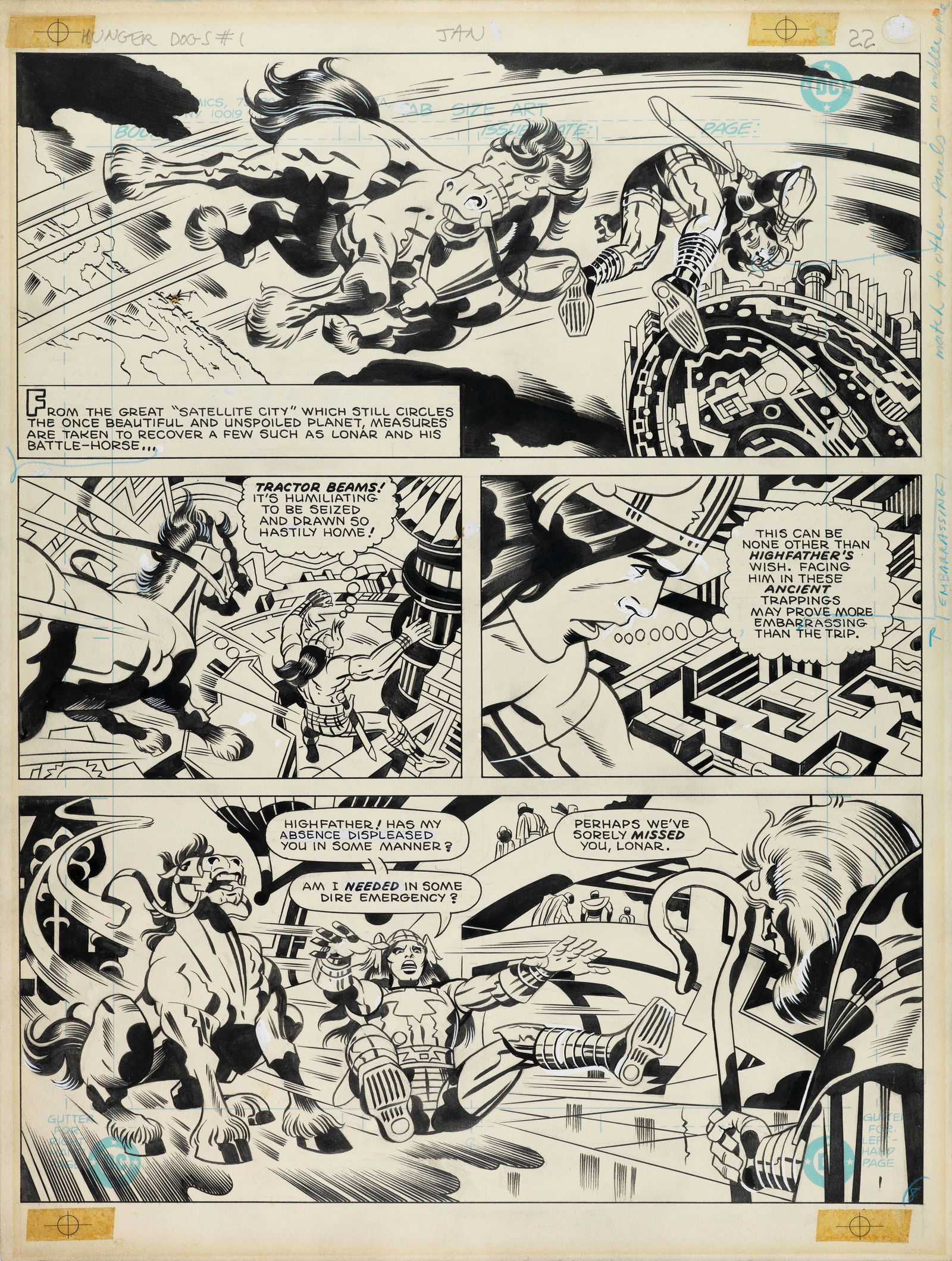 Kirby Jack - "DC Graphic Novel: The Hunger Dogs!", 1985 (1 of 2)