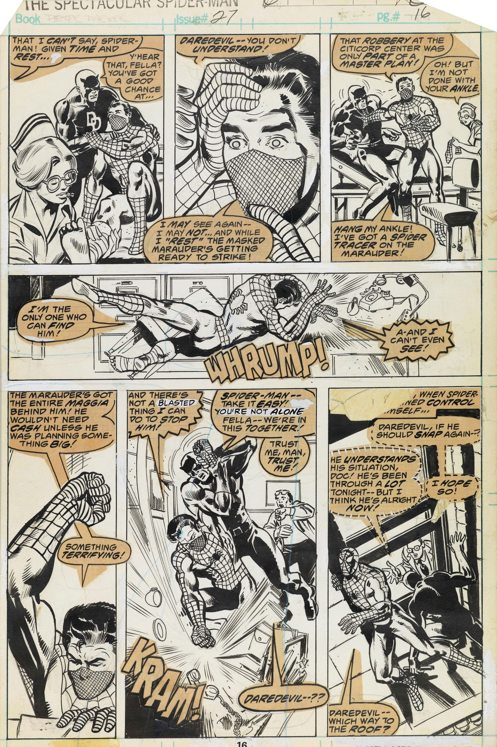 Miller Frank - "The Spectacular Spider-Man - The Blind Leading the Blind", 1979 (1 of 2)