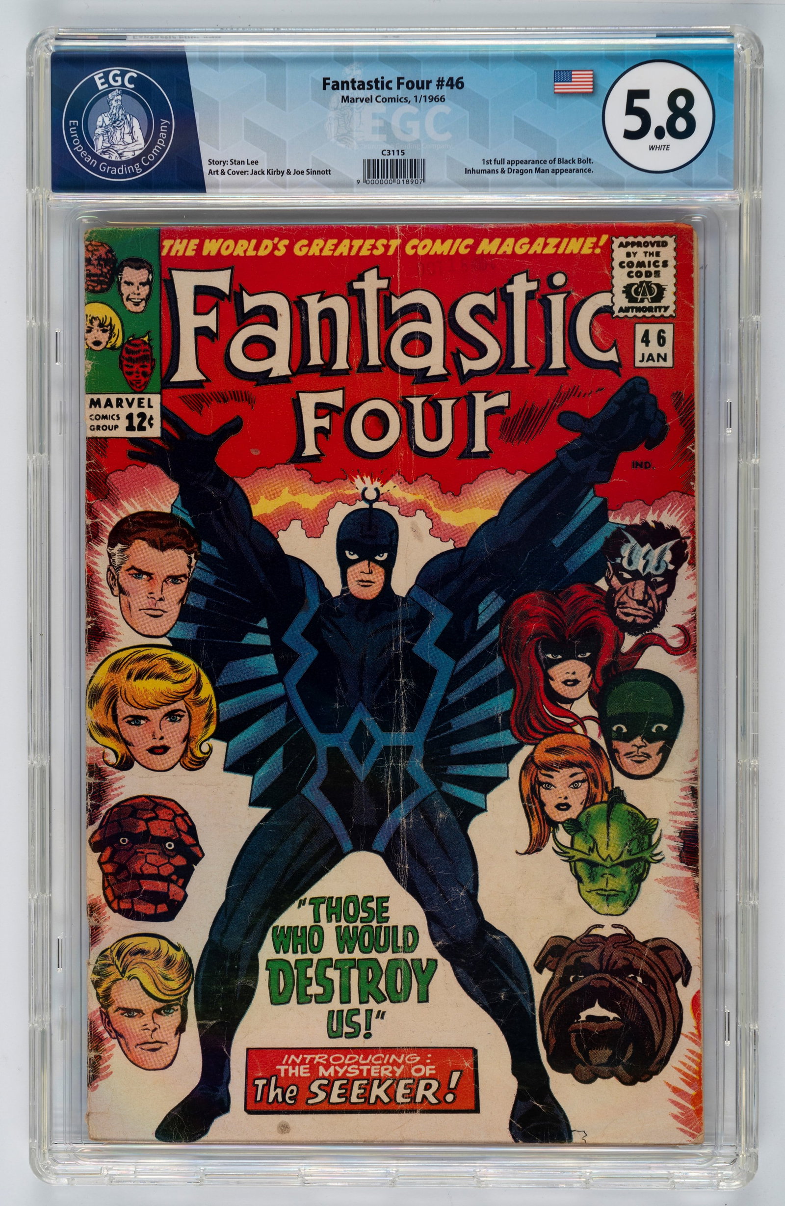 Marvel Comics - Fantastic Four #46 - 5.8 EGC, December 1965 (1 of 2)
