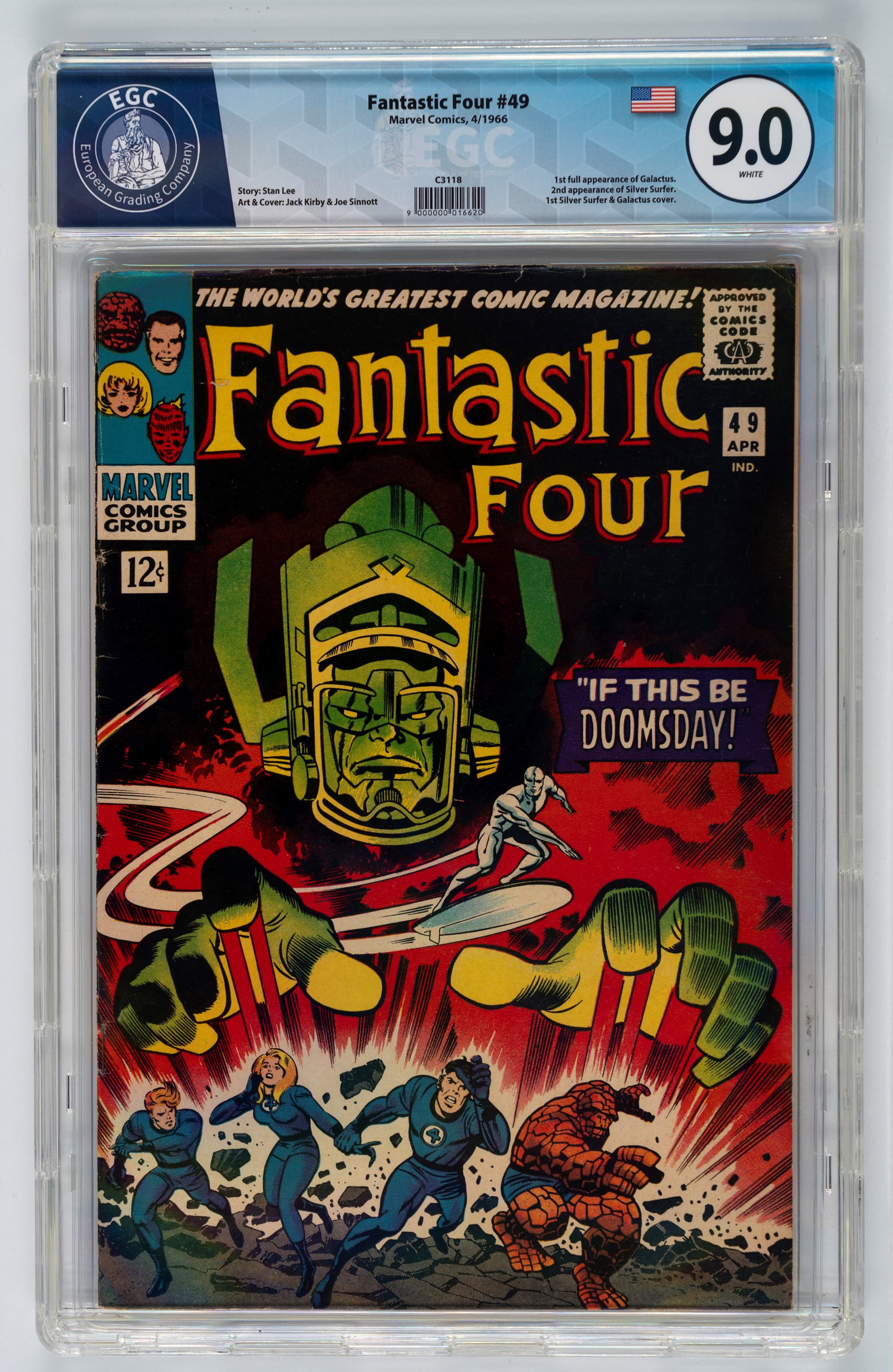 Marvel Comics - Fantastic Four #49 - 9.0 EGC, April 1966 (1 of 2)