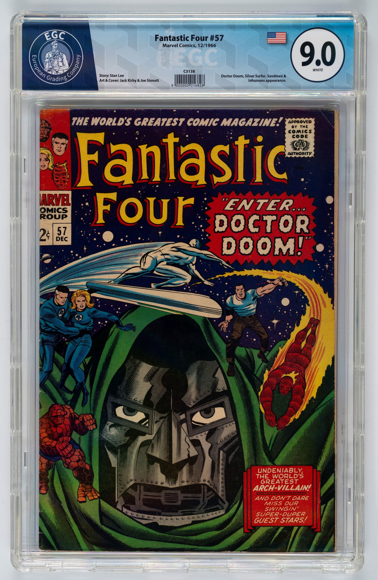Marvel Comics - Fantastic Four #57 - 9.0 EGC, December 1966 (1 of 2)