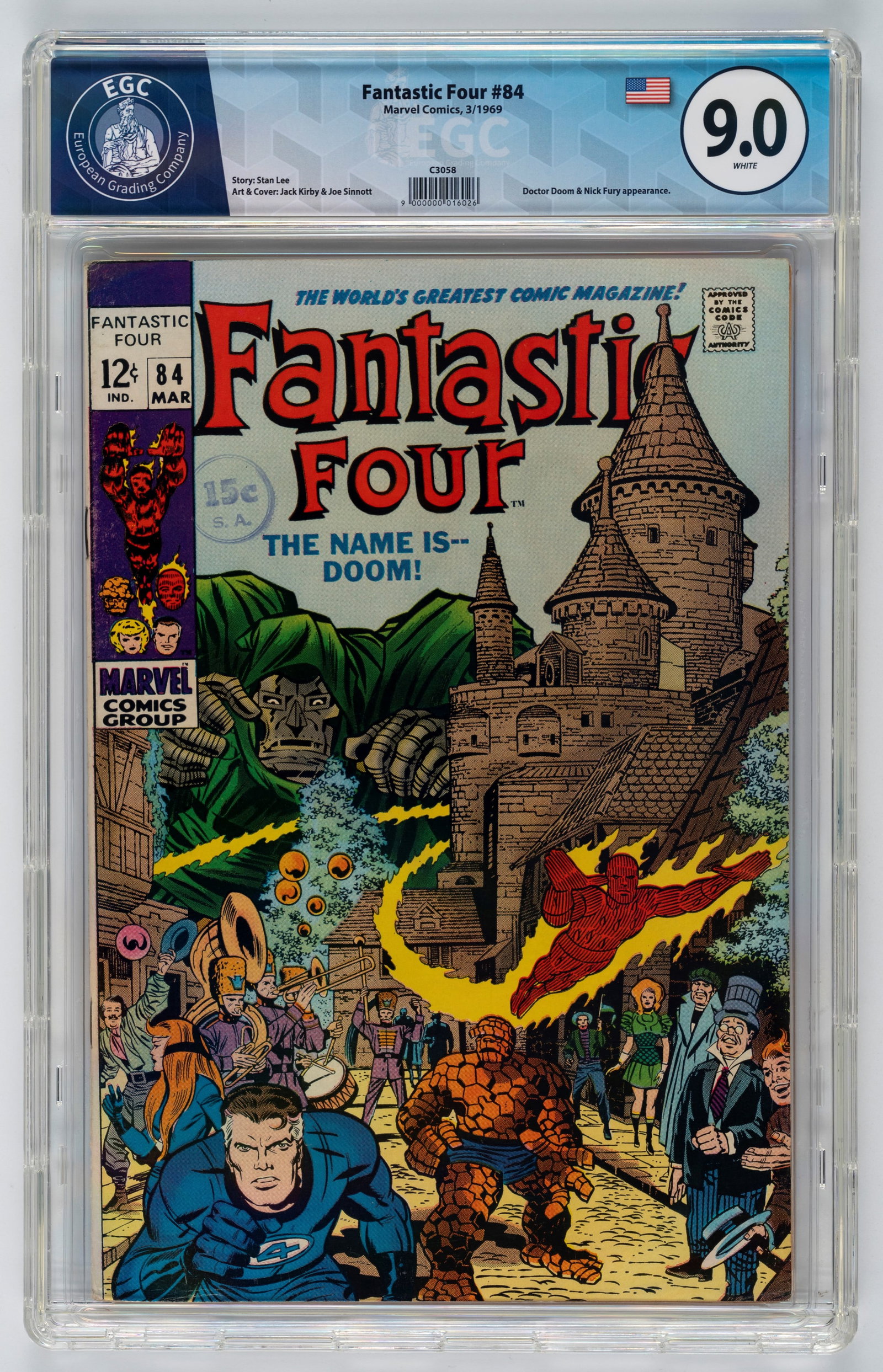 Marvel Comics - Fantastic Four #84 - 9.0 EGC, March 1969 (1 of 2)