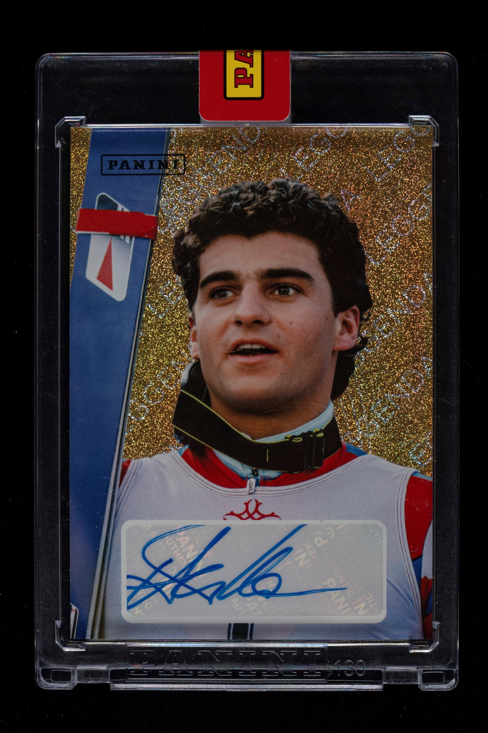 Alberto Tomba - Signed Card - Panini "Italia in pista" Milano Cortina 2026: Alberto Tomba autographed card, published by Panini for the "Italia in pista" Milano Cortina 2026 series. Limited to 250 copies. First ever autographed card by Tomba. Alberto Tomba, nicknamed "Tomba t
