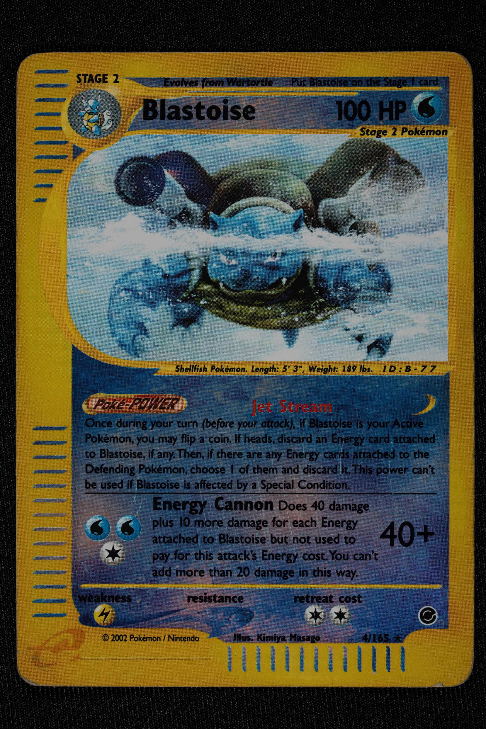 Pokémon - Blastoise Reverse Holo Expedition English - RAW (Good-) (1 of 2)
