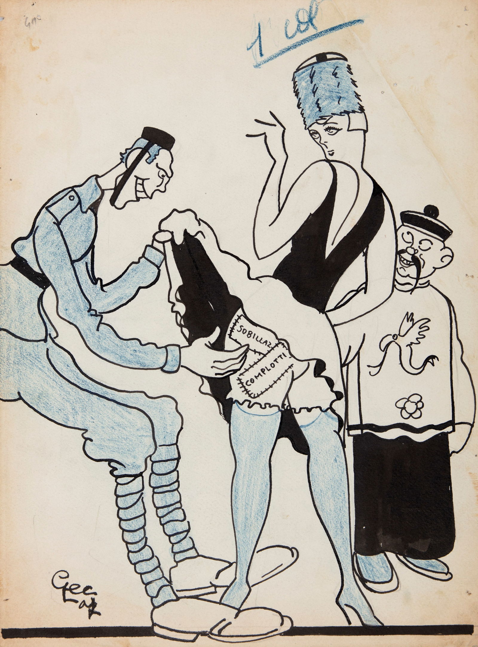 Gec (Enrico Gianeri) - "Sobillazioni / Complotti", 1927 (1 of 1)