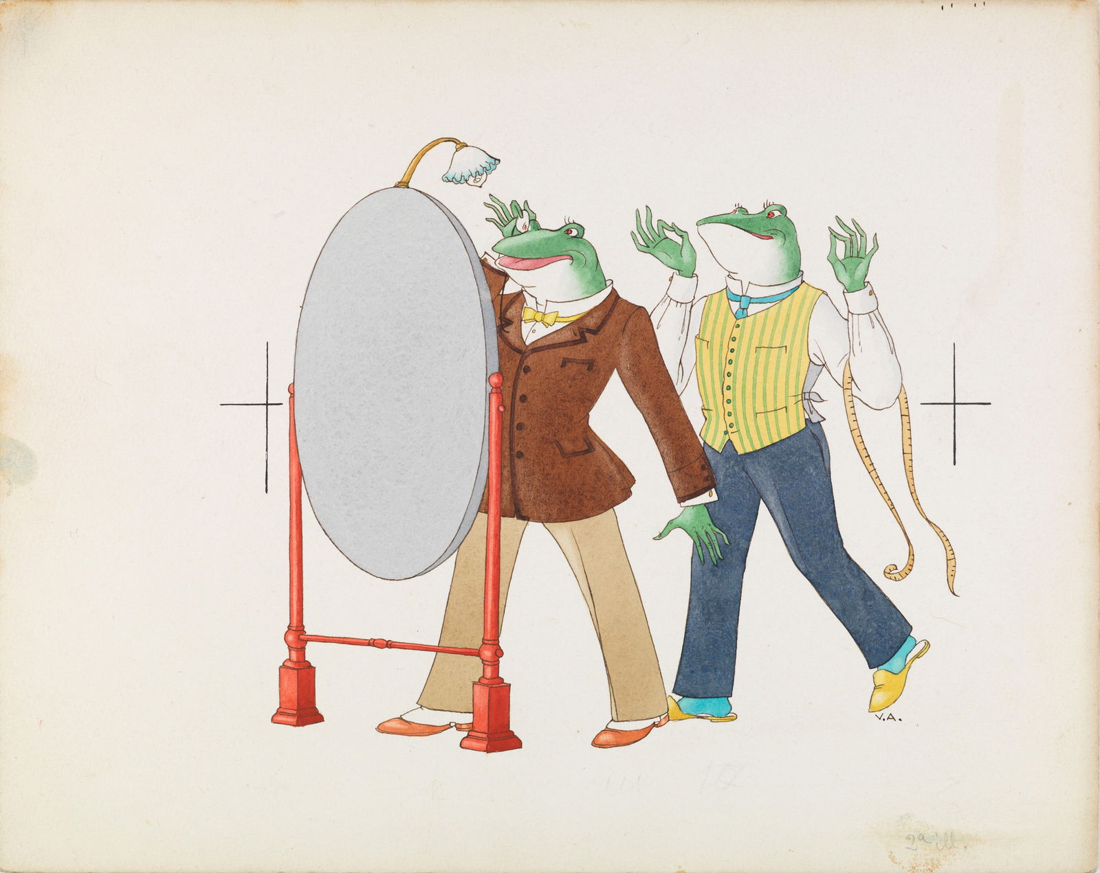 Accornero Vittorio - "Giacomino", 1949: Accornero Vittorio - "Giacomino", 1949 ITA tempera su cartone, 30 x 24 cm Illustrazione originale realizzata da Accornero per "Giacomino", fiaba scritta dallo stesso Accornero edita d