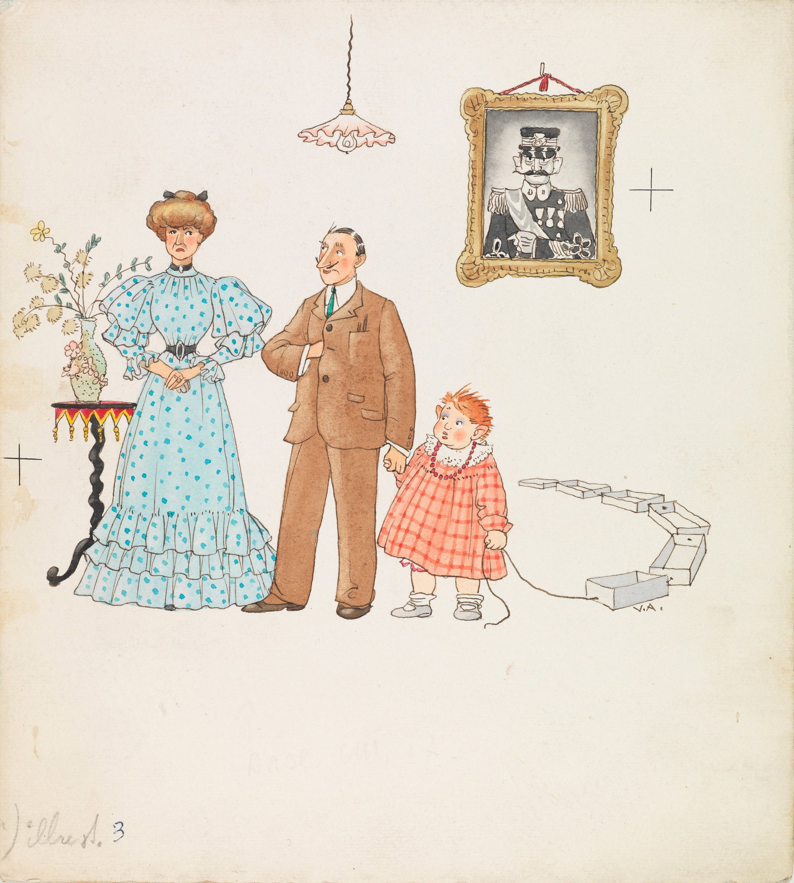 Accornero Vittorio - "Zio Stefano", 1950: Accornero Vittorio - "Zio Stefano", 1950 ITA tempera su cartone, 21 x 23,5 cm Illustrazione originale realizzata da Accornero per "Zio Stefano", fiaba scritta dallo stesso Accornero e