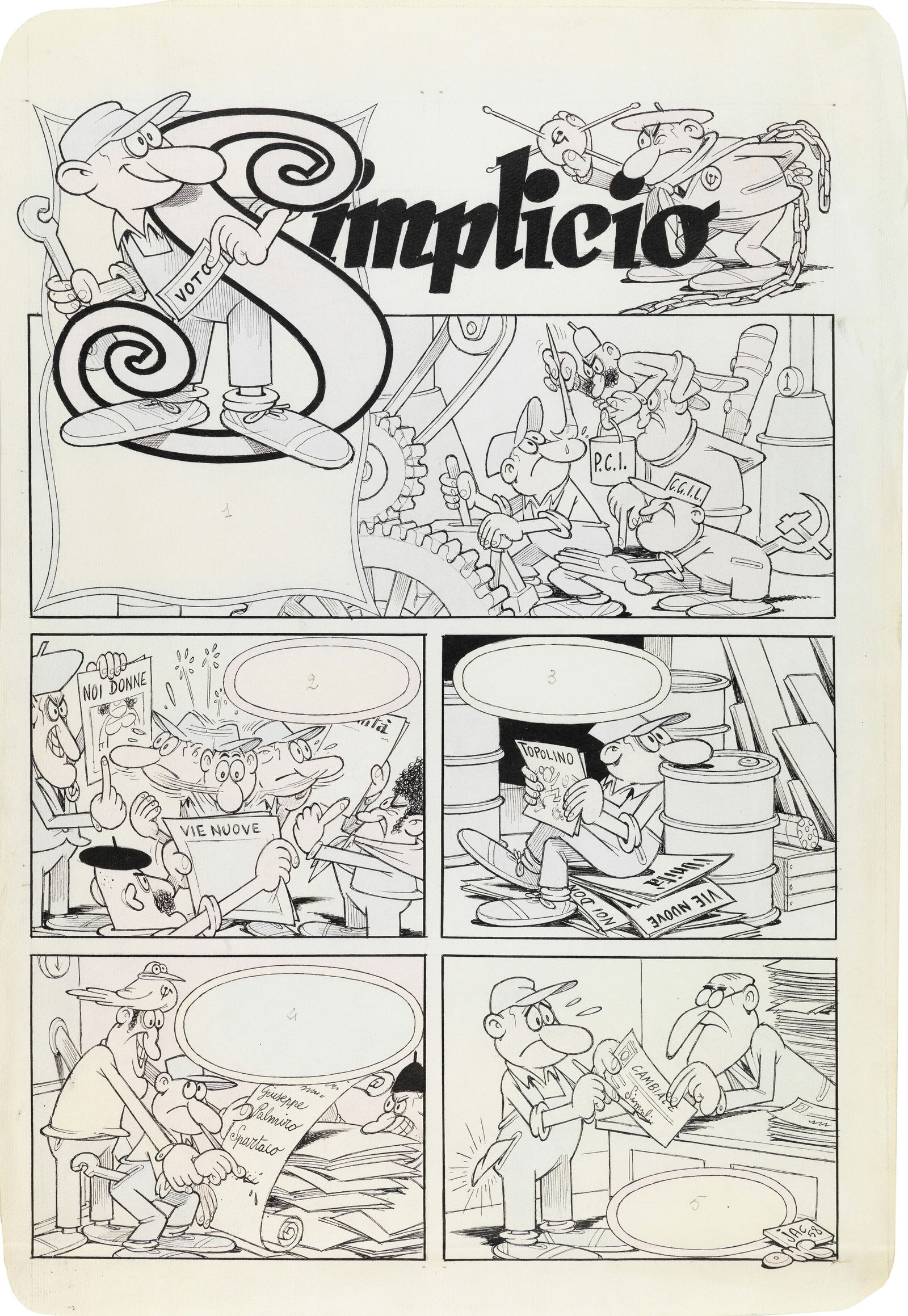 Jacovitti Benito - "Simplicio", 1958 - 2