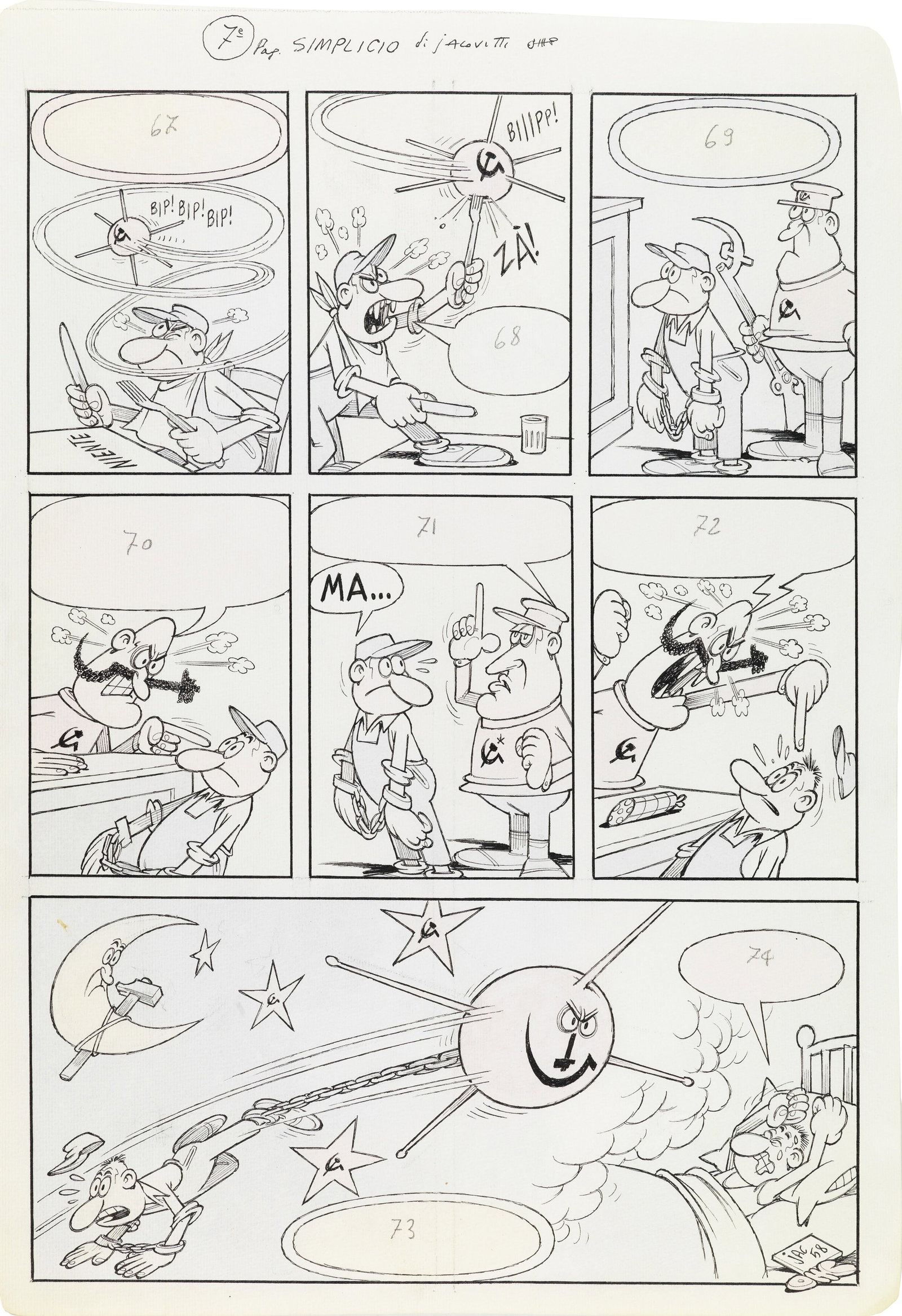 Jacovitti Benito - "Simplicio", 1958 - 8