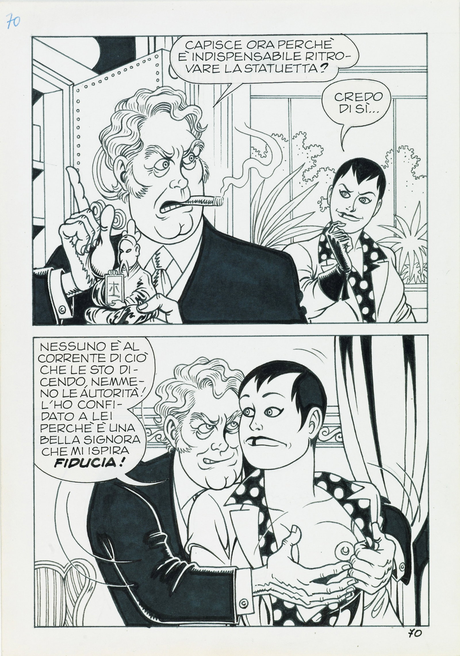 Magnus (Roberto Raviola) - "Necron - Gli orrori della metropoli", 1985: Magnus (Roberto Raviola) - "Necron - Gli orrori della metropoli", 1985 ITA matita e china su cartoncino, 17,5 x 25 cm Tavola originale realizzata da Magnus per "Gli orrori della metropoli