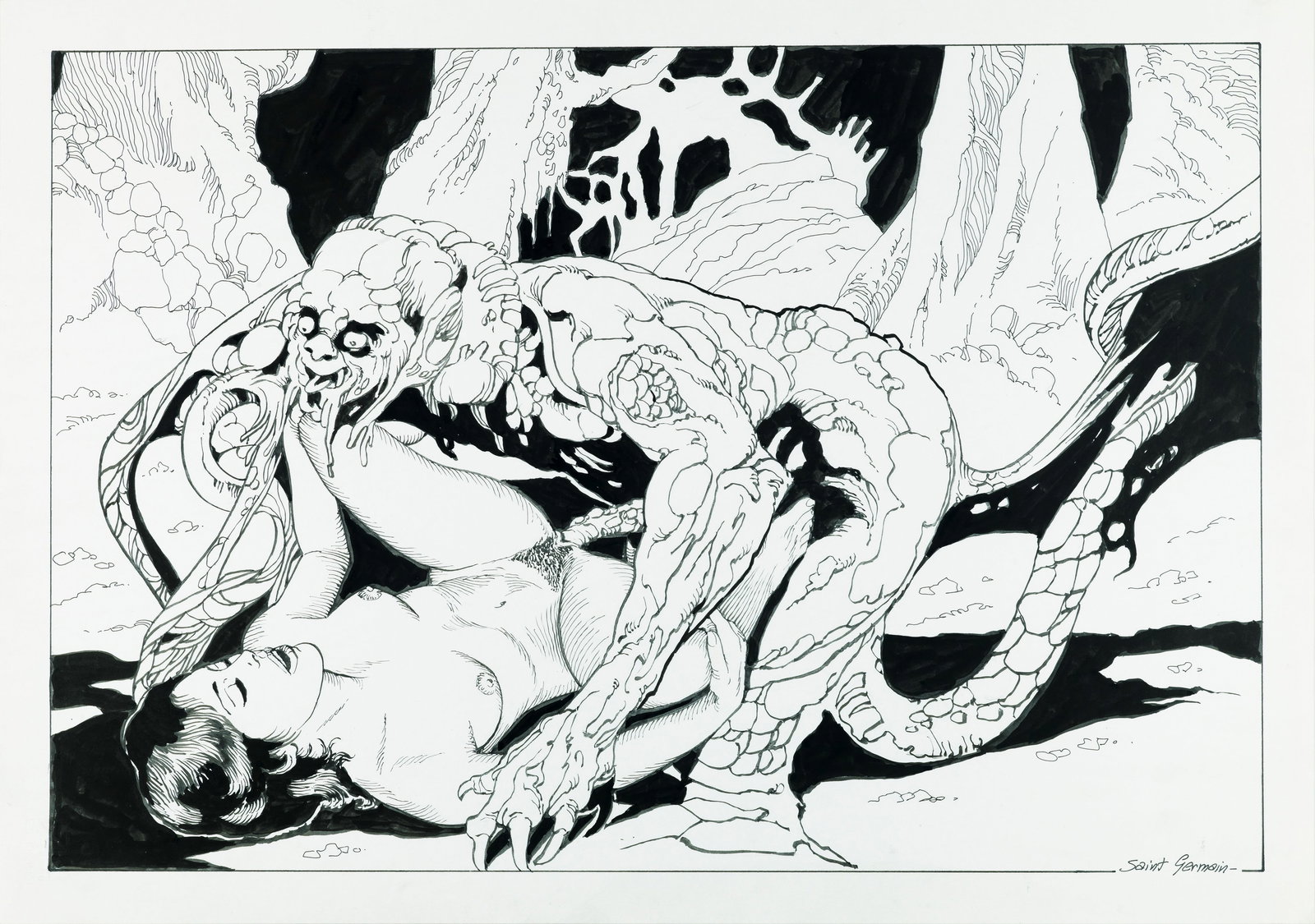 Saint Germain (Luciano Bernasconi) - "La bella e il mostro", anni 90 (1 of 1)