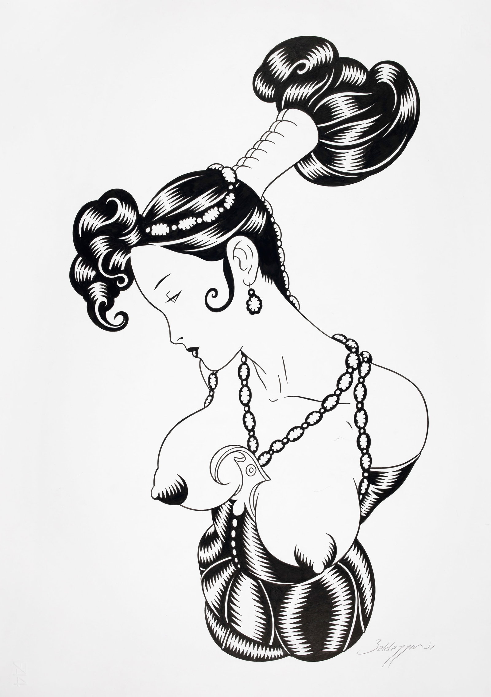 Baldazzini Roberto - "Pin-up del XXI secolo - Servente", 2005 (1 of 1)