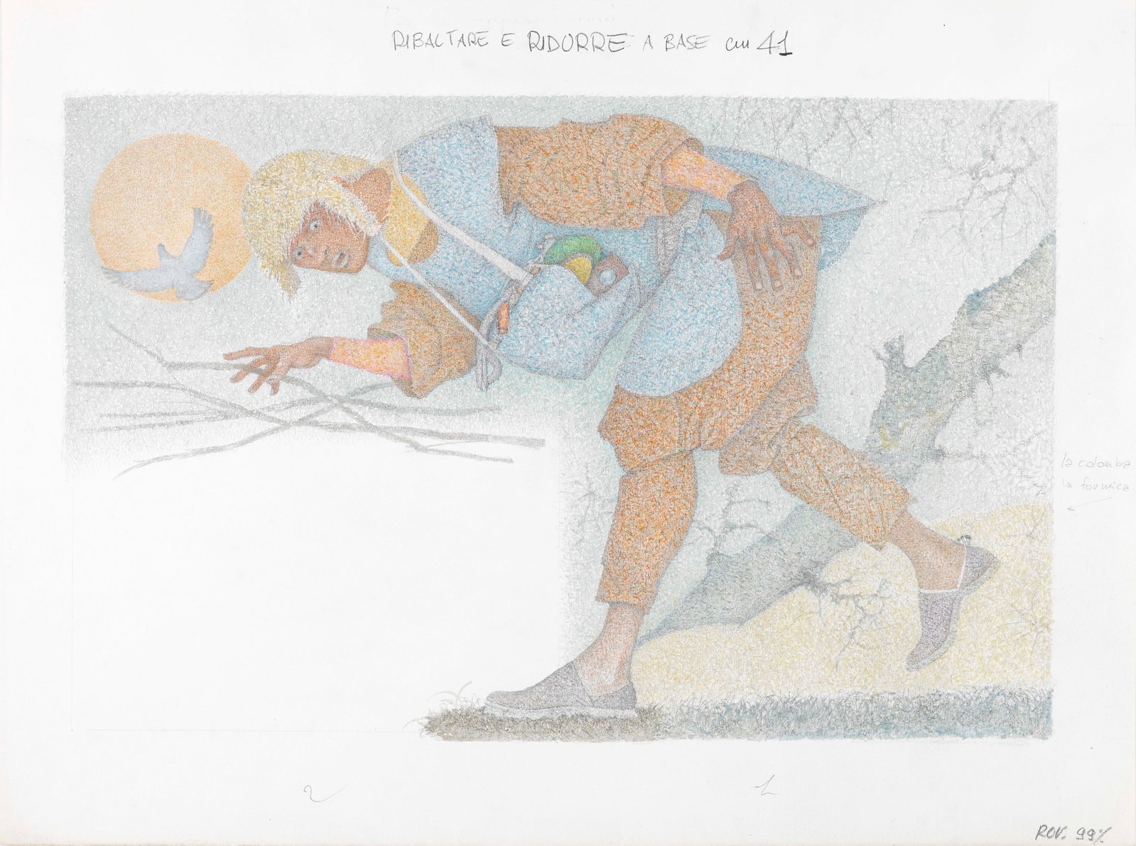 Ugo Fontana - Aesop's Fables - The Dove and the Ant, 1983 (1 of 1)
