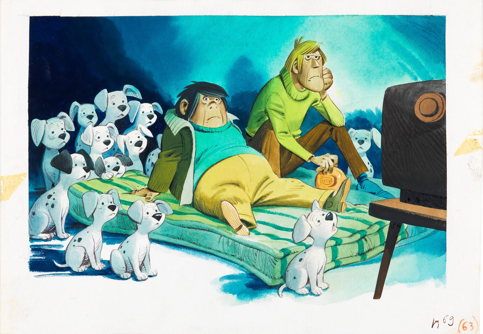 Tony Wolf (Antonio Lupatelli) - One Hundred and One Dalmatians (SoS at Sunset), 1976 (1 of 1)