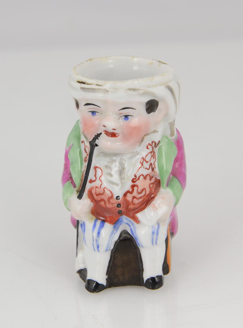 Ceramic Pocket Match Safe | Vesta Case circa 1880 (1 of 6)