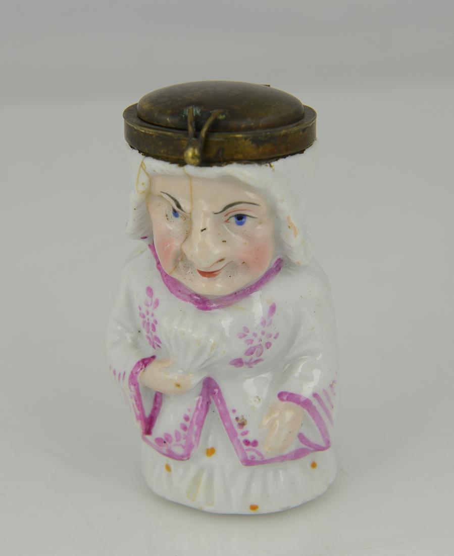 Ceramic Pocket Match Safe | Vesta Case circa 1880 (1 of 7)