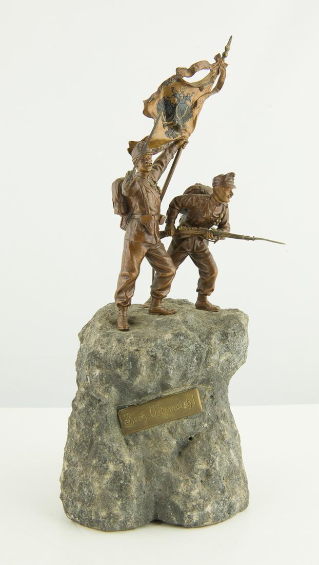 Imperial  / Austrian Soldiers With Flags 1914 signed (1 of 6)