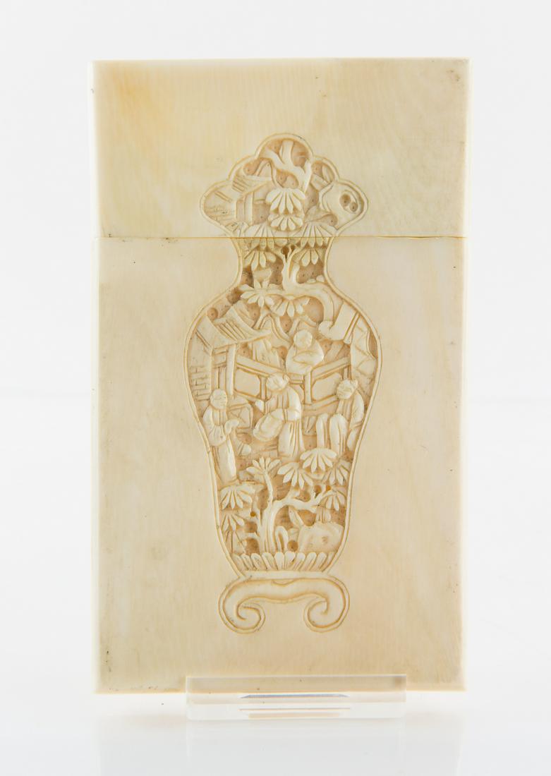 Chinese 19th Century Intricately Carved Card Case (1 of 8)