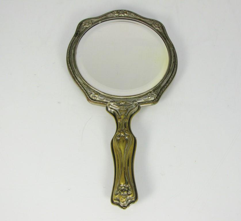 Golf - Hand Mirror with Lady Golfer: Golf - Hand Mirror with Lady Golfer
