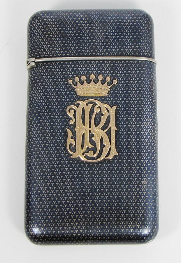 19th Century Cigar Case - Gold, Silver and Nielo (1 of 6)