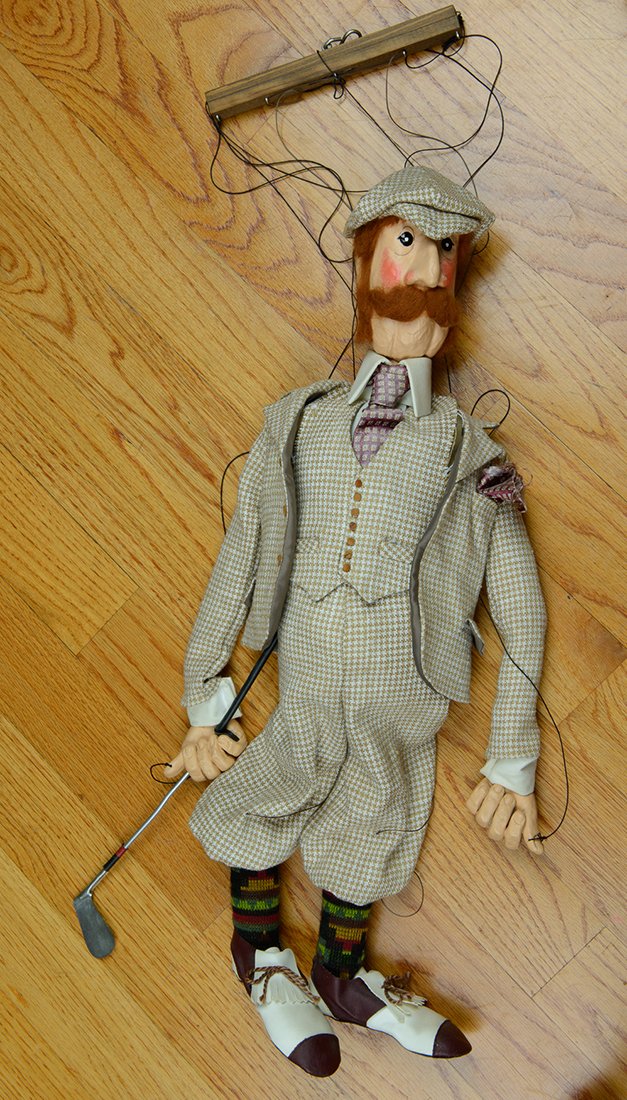 Golf Marionette / Puppet 1920s - 1930s: Golf Marionette / Puppet 1920s - 1930s Puppet is approximately 40 inches tall.