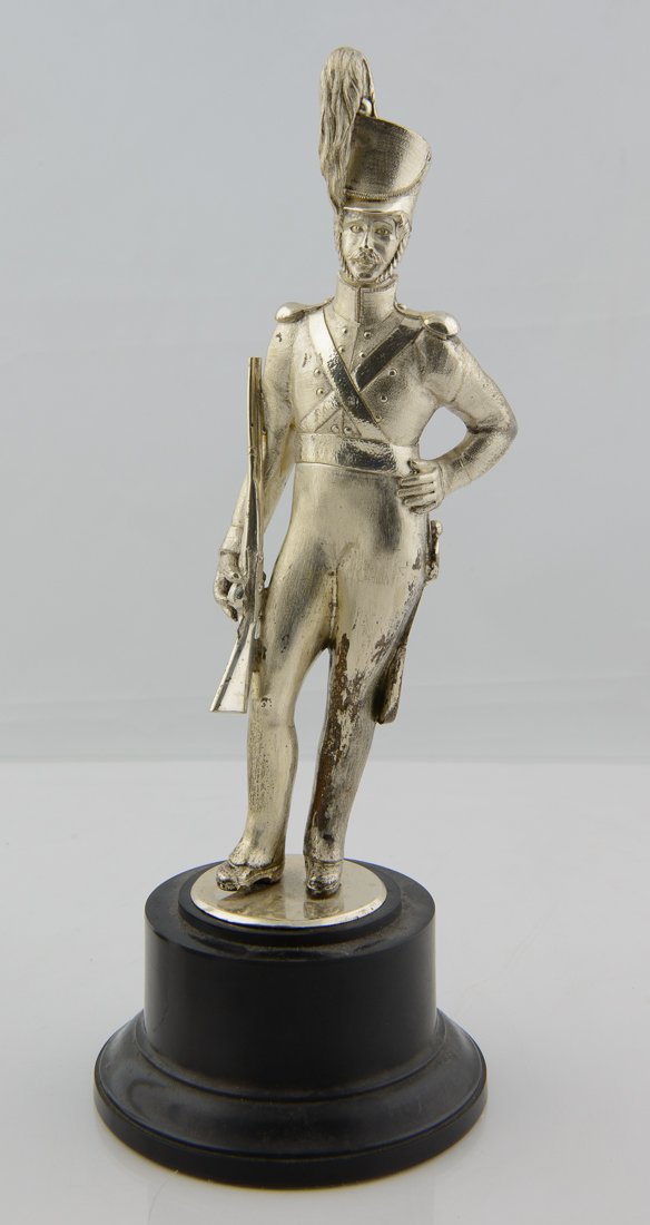 20th C English Sterling Statue of a Soldier Hallmarked (1 of 4)