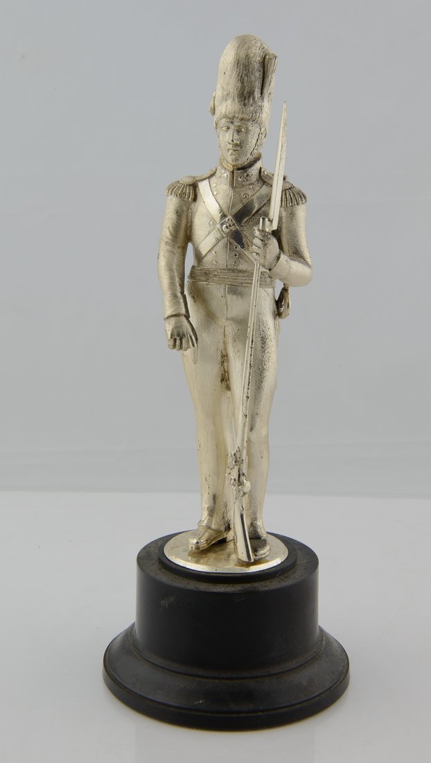 20th C English Sterling Statue of a Soldier Hallmarked (1 of 4)