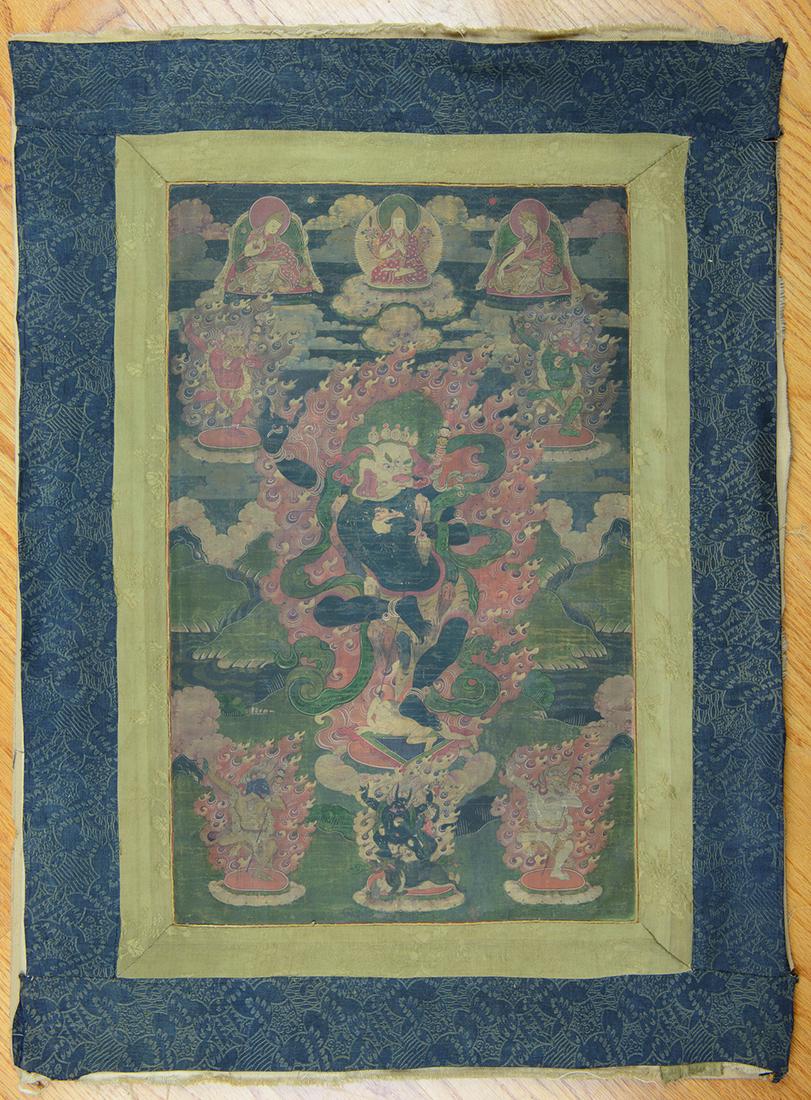 Chinese /Tibetan 18th/19th Century Thangka (1 of 6)
