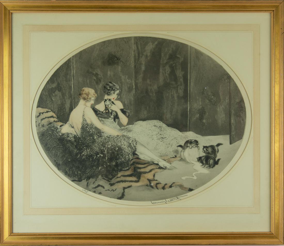 Louis Icart (1888-1950) French, Spilled Milk 1925 (1 of 9)