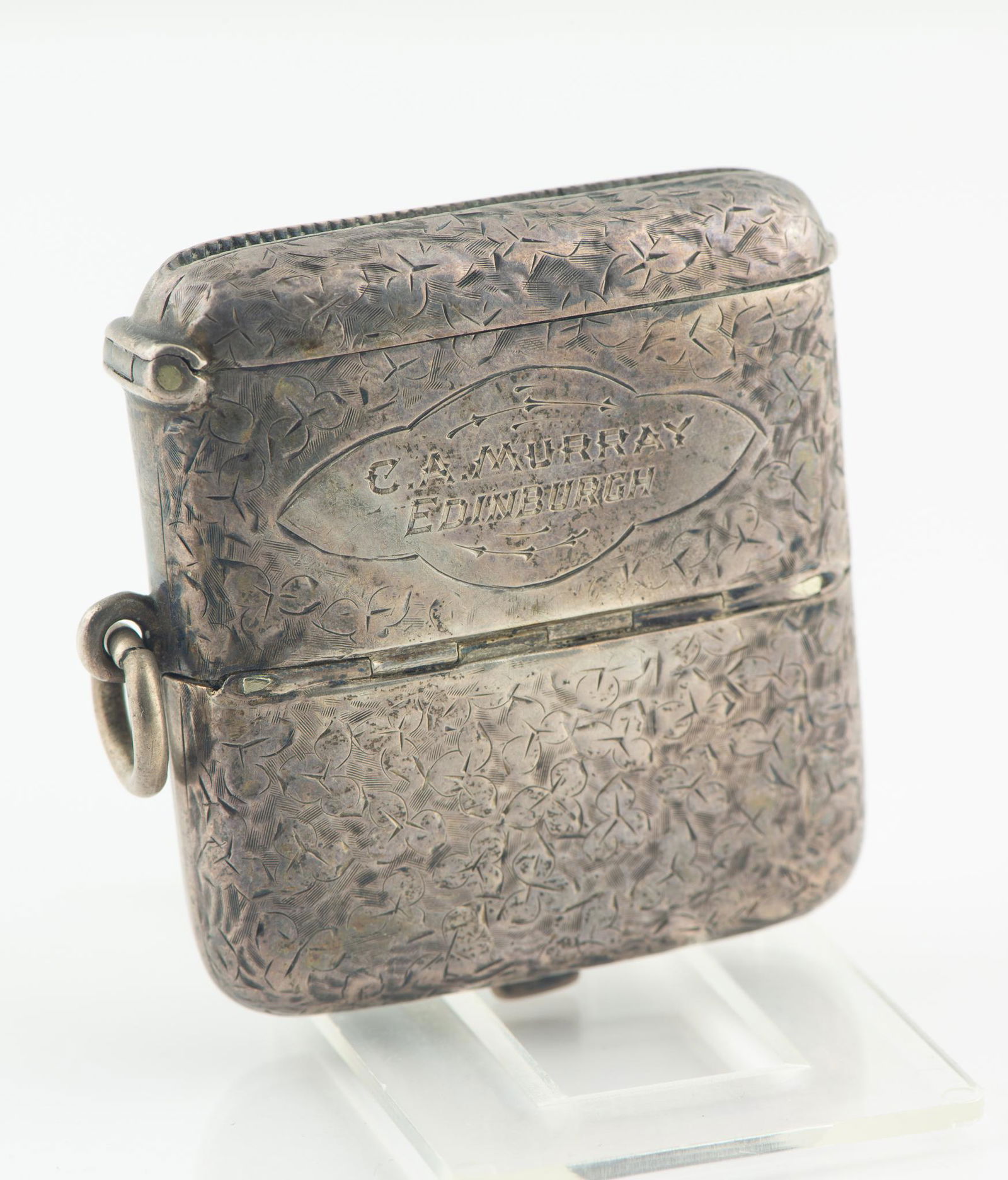 Sterling coin holder Match Safe vesta case combination British hallmarks (1 of 9)