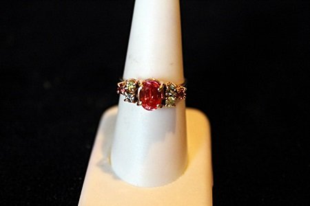 1.84ct Rare Padparadsha Sapphire 14kt Ring GIA: Natural Solitaire Sapphire 14kt Ring Solitaire SAPPHIRE Oval Facet 1.84ct & 7.97X6.11MM, Clarity VVS Clean, Rare Padparadsha Lotus Blossom Orange Pink, TopFull Fabulous Luster, Origin Sri Lanka,Sapphi