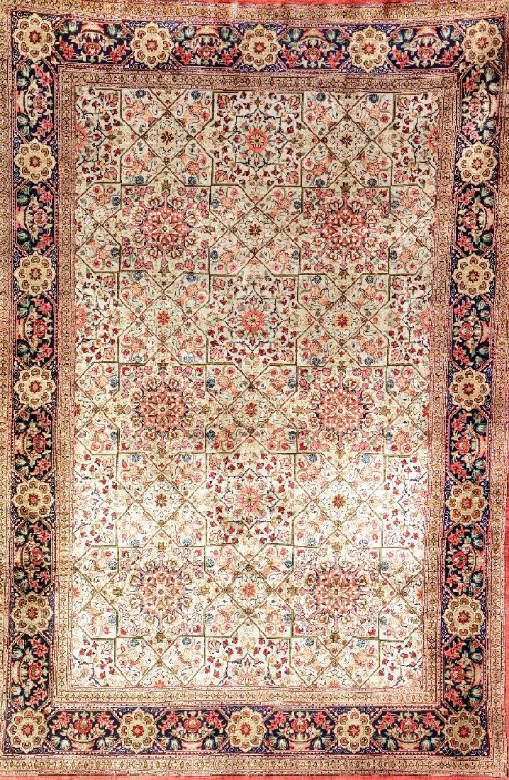 Silk Qum Rug, (1 of 1)