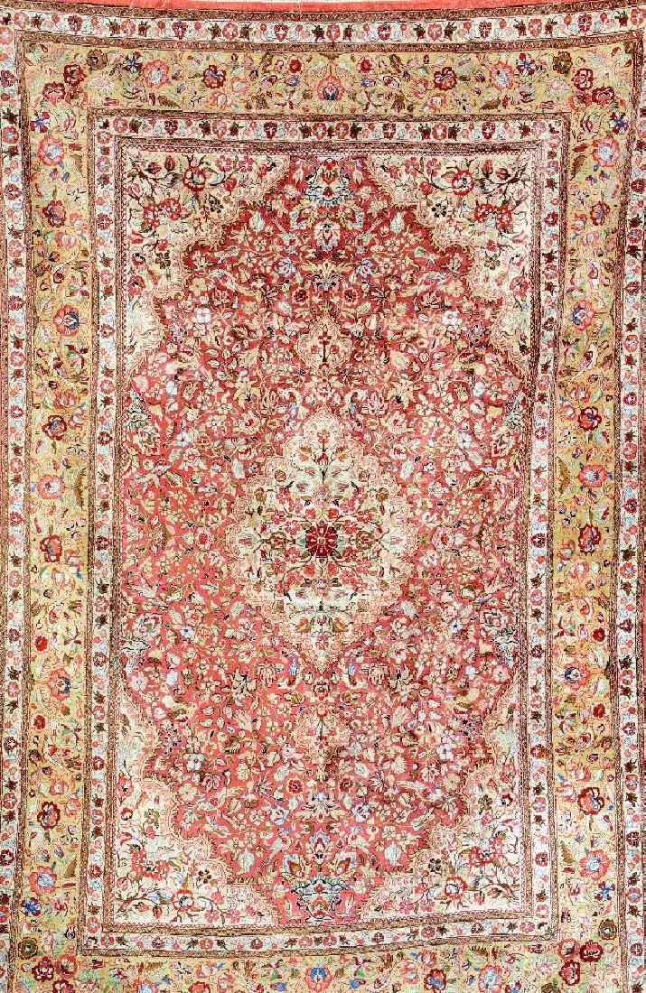 Silk Qum Rug, (1 of 1)