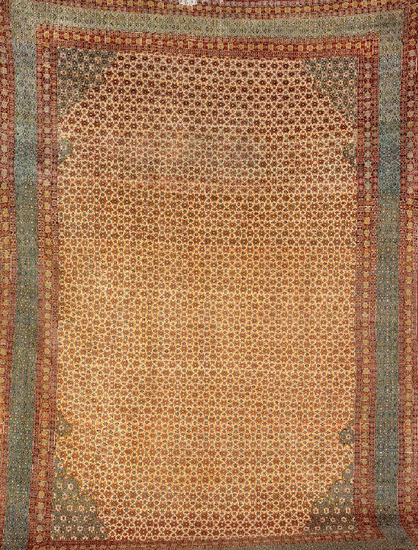 Kurk Qum Carpet (Star Pattern), (1 of 1)