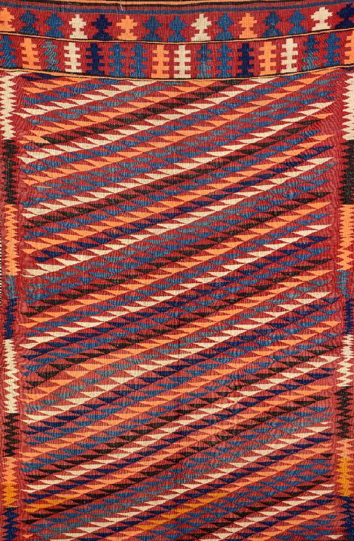 Uzbek 'Kilim',: Uzbek 'Kilim', Uzbekistan, circa 1940, wool/wool, approx. 234 x 140 cm, condition: 2 (good condition).*