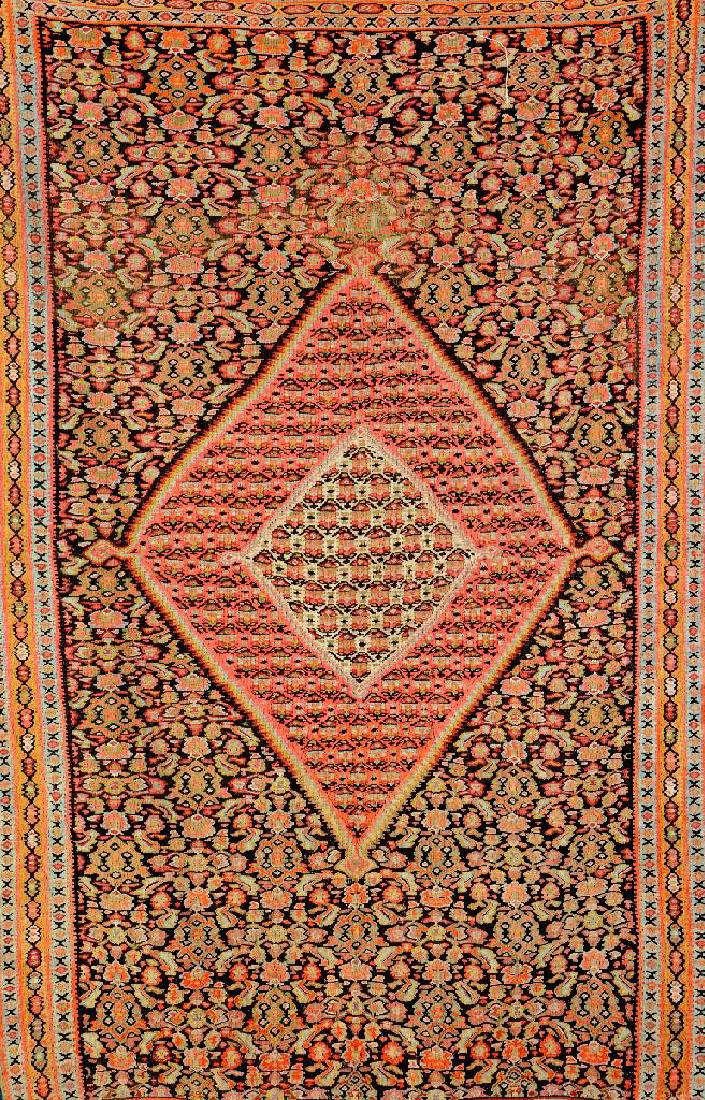 Senneh 'Kilim',: Senneh 'Kilim', Persia, circa 1900, wool/wool, approx. 195 x 129 cm, condition: 3.*