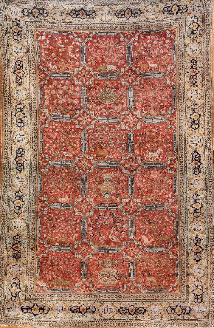 Silk Qum Rug, (1 of 1)