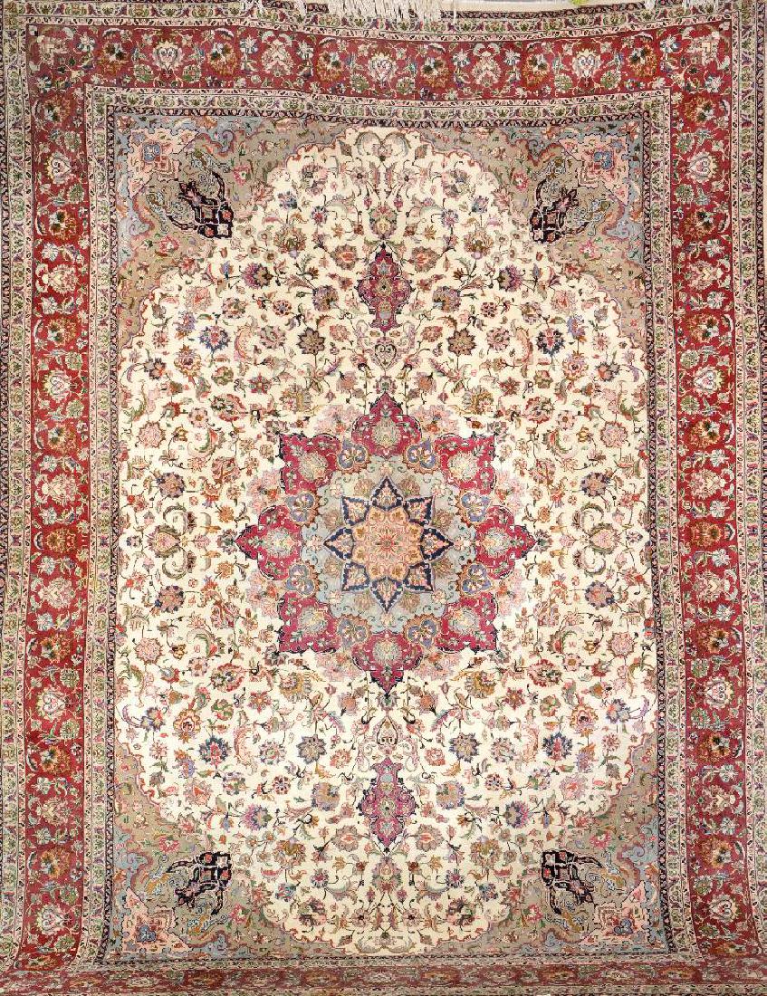 Tabriz 'Part-Silk' Carpet, (1 of 1)