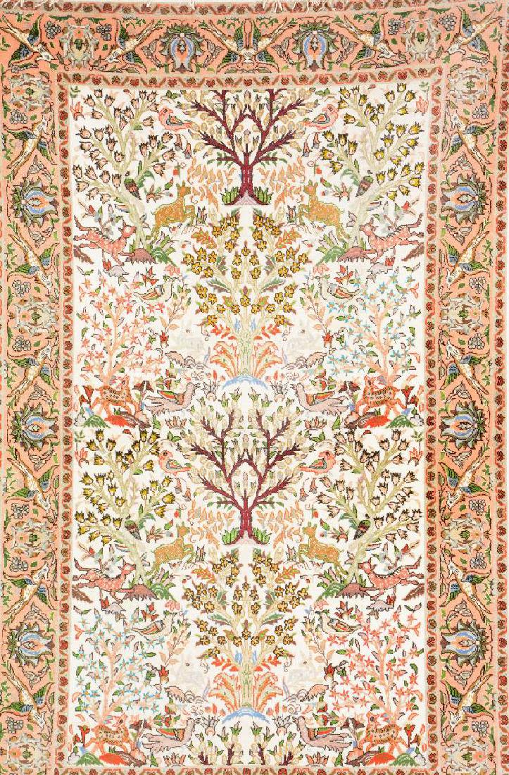 Tabriz 'Part-Silk' Rug, (1 of 1)