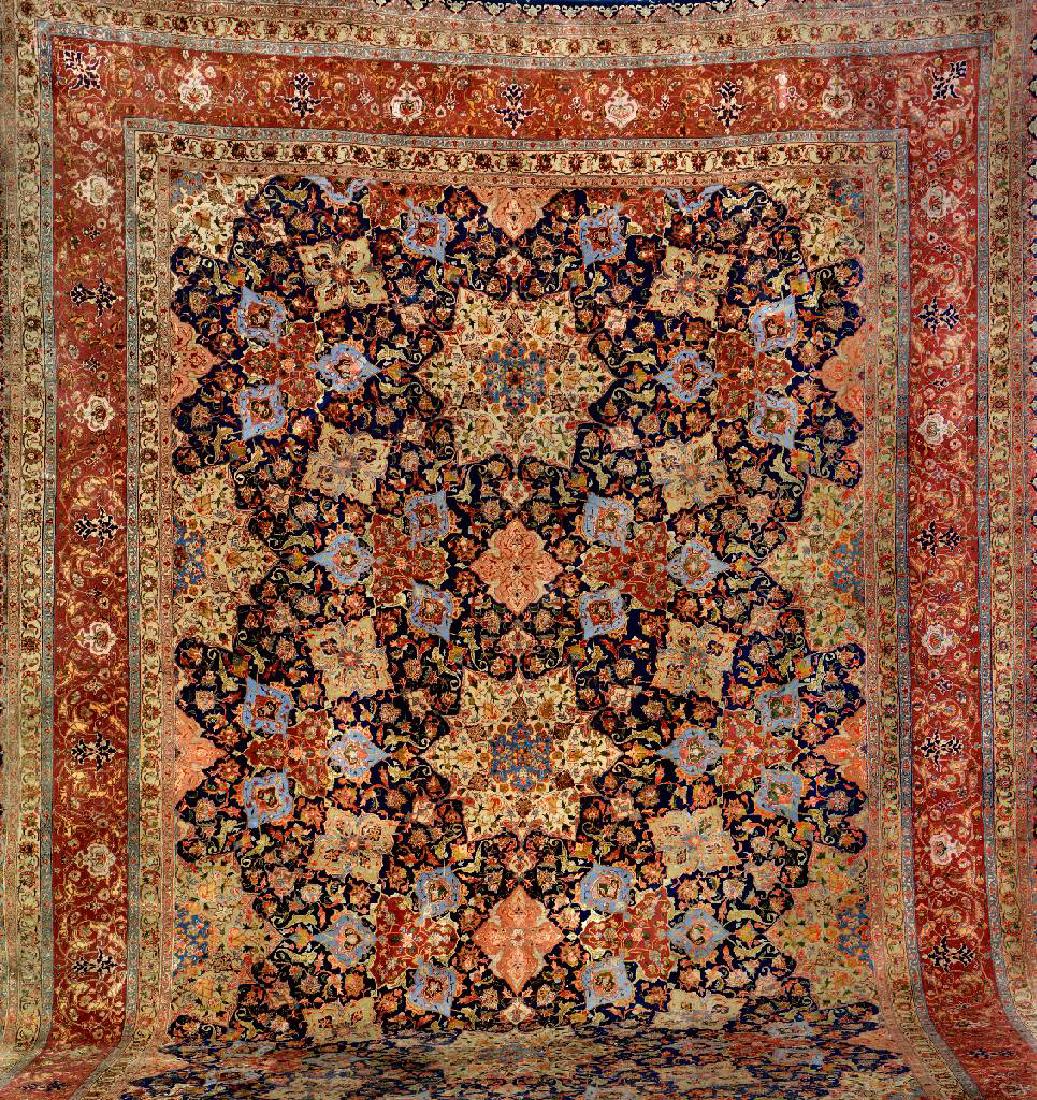 Large Chinese Tabriz 'Part-Silk' Carpet, (1 of 1)