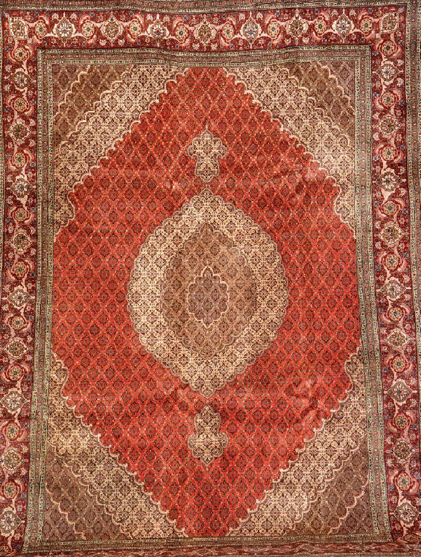 Tabriz 'Part-Silk' Carpet, (1 of 1)