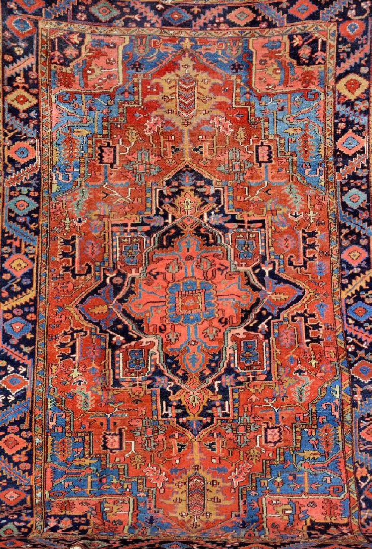 Heriz Carpet,: Heriz Carpet, Persia, circa 1920, wool/cotton, approx. 330 x 234 cm, condition: 3-4 (traces of age/use).*