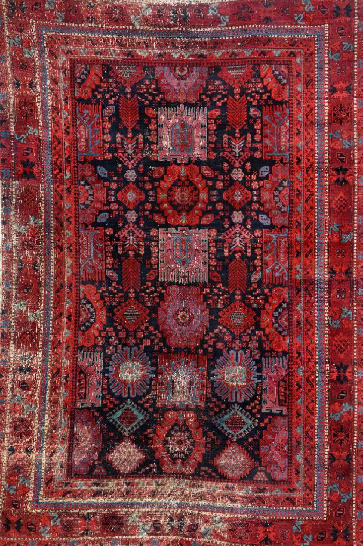 Agra Rug,: Agra Rug, India, circa 1910, wool/cotton, approx. 264 x 175 cm, condition: 4-5 (traces of age/use).*