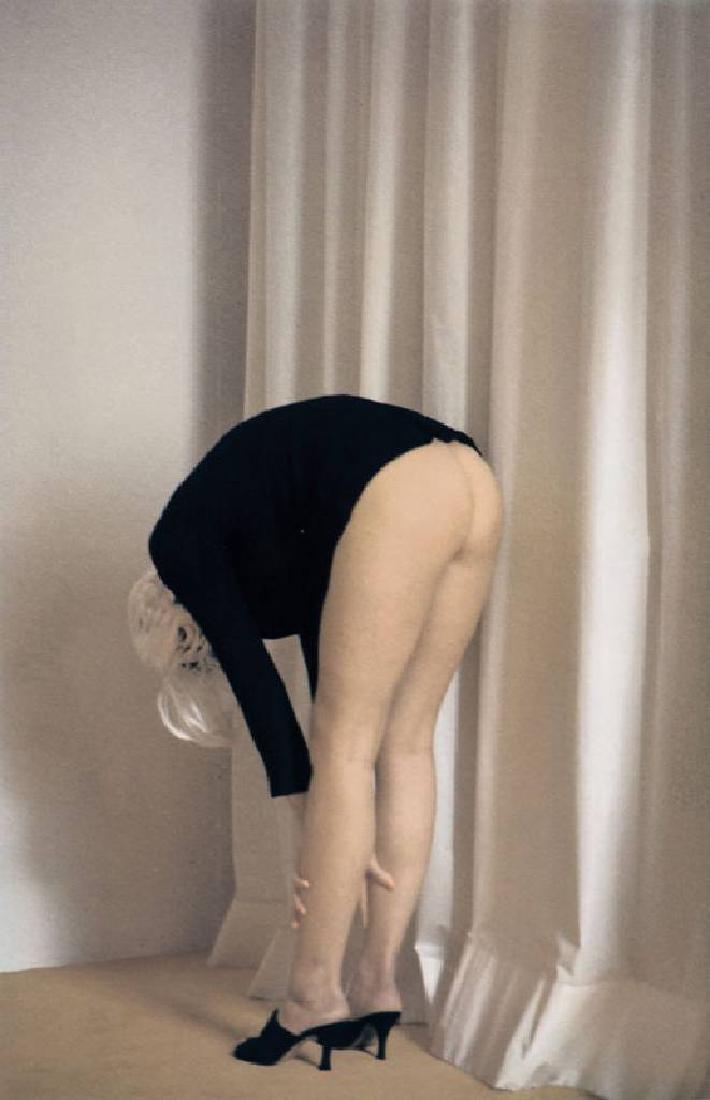 Thomas Grünfeld, born 1956, Homeplay 03/ Curtain: Thomas Grünfeld, born 1956, Homeplay 03/ Curtain, 1999, Dye-transfer-print, verso signed, with artist stamp, numbered e.a., motif 45,5x30 cm, sheet size 58x48 cm